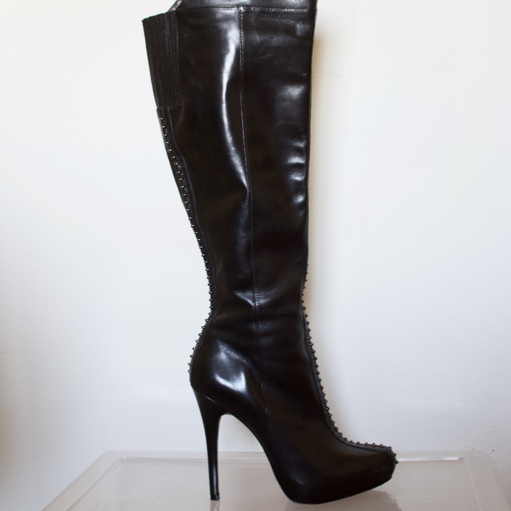 Black Report Signature Jacqueline Studded Otk Boot